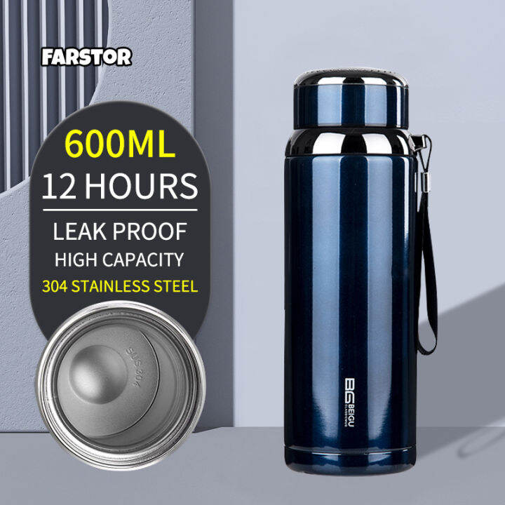 Net) 800 ML High Capacity Business Thermos Mug Stainless Steel Tumbl