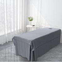 [HOT SHXLLOWWQWH 522] 1Pc Corduroy Bed Cover For Beauty Salon Bed Sheets SPA Massage Treatment Bed Table Cover Camas Sabanas มี/ไม่มีรู