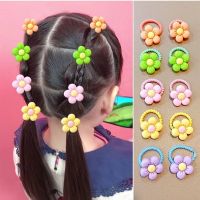 ¤﹉۩ 10pcs Kids Girls Tie Cute Flowers Decor Rubber Bands Hair Rope Accessories