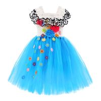 Disney Girls Encanto Charm Princess Dresses Carnival Halloween Kid Mirabel Dress Prom Gowns Birthday Party Madrigal Costume 2-7Y