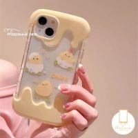 เคสโทรศัพท์มือถือ Tpu นิ่ม กันกระแทก ลายการ์ตูนไก่ ไอศกรีม 3D น่ารัก สําหรับ IPhone XR 14 11 13 12 Pro Max 7Plus 8Plus X 7 8 Plus XS Max