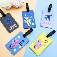 【DT】 hot  Creative Cartoon Airplane Design Baggage Tags Men Women Travel accessories  Suitcase ID Addres Holder Luggage Identification Tag