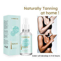 LADES LANTHOME ธรรมชาติน้ำมันทาอาบแดดคงทนไร้รอยไม่มี UV Self Tanning หยดครีมกันแดด Self Tanners Bronzers ครีมกันแดดเหมาะสำหรับ Face และ Body 30Ml 【Shipped 24ชั่วโมง】