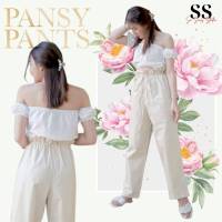 [ลดพิเศษ][เหลือ 199.-] Set กางเกงขายาว Pansy Pants + เสื้อเกาะอก