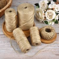 30/50/100/300Meters Natural Vintage Jute Rope Cord String Twine Burlap Ribbon Crafts Sewing DIY Jute Hemp Wedding Party Decor General Craft