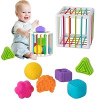 Baby Shape Blocks Sorting Toys Motor Skills Toys Sensory Cube Sorter Toy Montessori Learning Educational Toys For Children 1Year