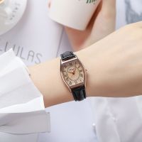 Sdotter New on the market foreign trade simple Roman square watches ladies and girls quartz belt tan watch15 Belts