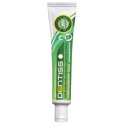 ยาสีฟัน Mistine Dentiss Herbal Extracted Toothpaste 40g. เดนทิส ยาสีฟัน สมุนไพรสกัดเหนือกว่ายาสีฟันทั่วไป