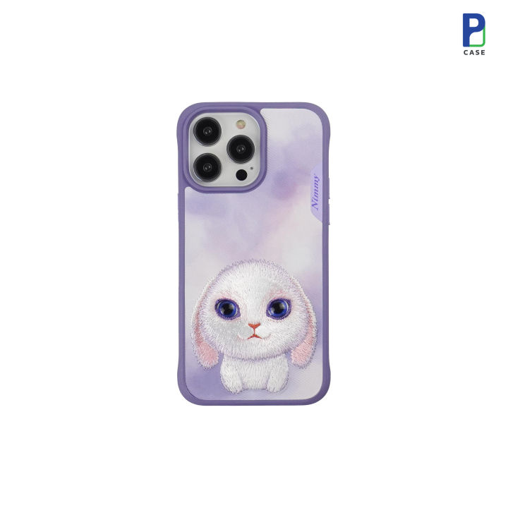 case-nimmy-เคสไอโฟน-เคสผ้าปักรูปสัตว์-ปักลาย3d-สำหรับ-14promax-14pro-14-13promax