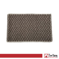 พรมเช็ดเท้า Zigzag KASSA HOME รุ่น 399/2-2 ขนาด 45 x 70 ซม. สีเทา