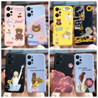 เคส Neo2สำหรับ Realme GT เคส RMX3370การ์ตูนหมีน่ารักผ้าหุ้มหลังทาสีเคสโทรศัพท์ซิลิโคนนิ่มสำหรับ Realme GT Neo 2ปลอก6.62