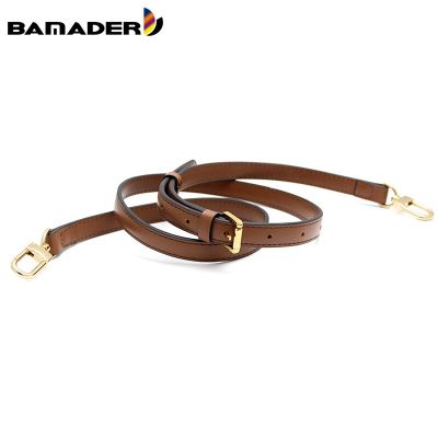 1.2/1.5/1.8CM Bag Strap BAMADER Bag Accessories Replacement Luxury Shoulder Bag Strap Real Leather Dark Brown Fashion Bags Strap