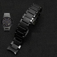 high quality ceramics watchband for AR1451 AR1452 AR1400 AR1410 watch straps with stainless steel butterfly clasp 22mm 24mm