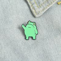 【YF】 Middle Frog Alloy Brooch Cartoon Badge Personality All-match Clothing Accessories