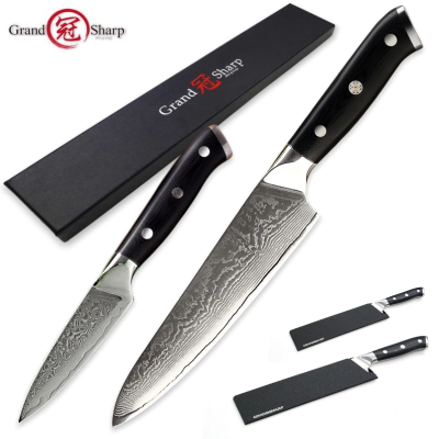 Damascus Chef Knife 67-Layer VG10 Japanese Kiritsuke Boning Paring Kitchen Knives Butcher Cooking Tools Gift Box 🔥พร้อมส่ง🔥ส่งจากร้าน Malcolm Store กรุงเทพฯ