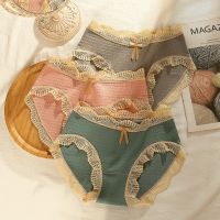 [COD] and winter pure mid-waist sexy lace breathable hip-lifting underwear ladies crotch comfortable belly-holding girls briefs