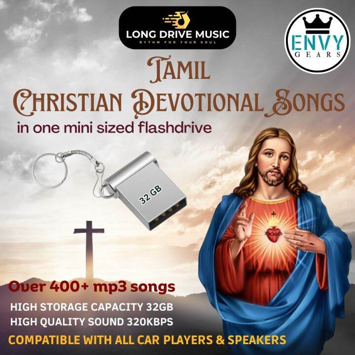 USB Flash Drive Tamil Christian Devotional song Collection 32GB/16GB Micro Size Pendrive Lagu