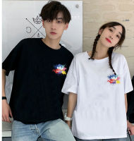 เสื้อยืดแขนสั้นพร้อมส่ง 10สี ลายการ์ตูน ขายดีตามเทรนต์ ลายน่ารัก สีสันสดใส่น่ารัก ใส่ได้ทั้งหญิงและชาย (S-3XL) ***ปลีก-ส่ง*** BK-472