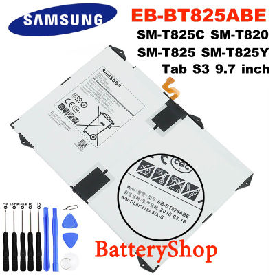 แบตเตอรี่ แท้ Samsung Galaxy Tab S3 TabS3 battery SM-T825C T825C EB-BT825ABE ของแท้แบตเตอรี่ 6000mAh ประกัน 3 เดือน
