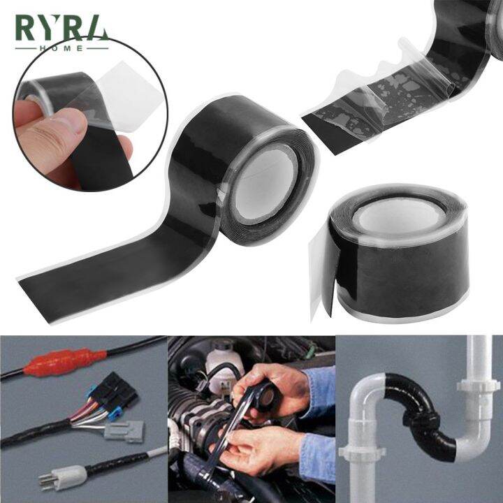 hot-sale-waterproof-silicone-performance-repair-tape-bonding-rescue-self-fusing-wire-hose-black-transparent-duct-tape-film-tape-adhesives-tape