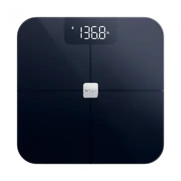 WYZE Smart Scale for Body Weight Wireless Digital Bathroom Scale for BMI  Body Fat Percentage Heart Rate Monitor Body Composition Analyzer App  Bluetooth 400 lb Black Wyze Scale - Black