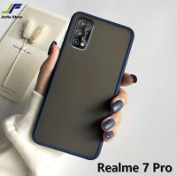 พร้อมส่ง Case Realme 7Pro เคสเรียวมี เคสกันกระแทก ปุ่มสีผิวด้าน ขอบนิ่มหลังแข็ง realme7pro สินค้าส่งจากไทย