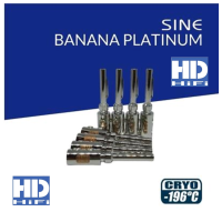 SINE Cryo Banana Plugs Platinum