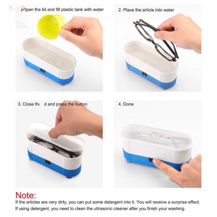 ultrasonic-cleaner-เครื่องล้างแว่นตา-เครื่องอัลตราโซนิก-เครื่องทำความสะอาดคอนแทคเลนส์-แว่นตา-ของใช้-ราคาถูก-พกพา-เครื่องอัลตร้าโซนิค