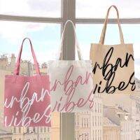 HOTvibes.brandd️〰️Urban Vibes tote bag〰️️ กระเป๋าผ้าแคนวาส มี 3 สี