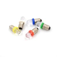 5PCS Low Power Consumption E10 LED Screw Base Indicator Bulb Cold White 6V/12V/24V DC Light Bulb Wholesale