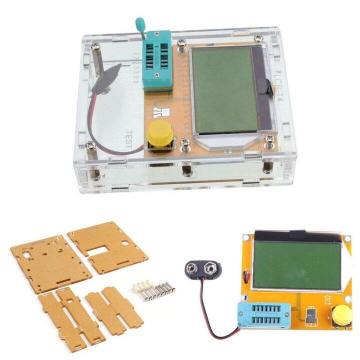 เครื่องทดสอบทรานซิสเตอร์ไดโอด-esr-mos-pnp-lcr-t4-หน้าจอ-lcd-mega328-พร้อมอะคริลิค