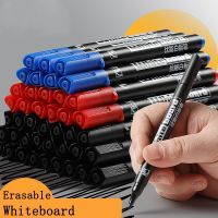 hot！【DT】 10pcs Thin Whiteboard Markers Erasable 1.0mm Use on Classes Thin-Nosed for Kids School