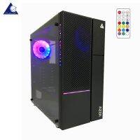 BESTSELLER อุปกรณ์คอม RAM AZZA ATX Mid Tower Tempered Glass ARGB Gaming Case IRIS 330DF With RF Remote control – Black อุปกรณ์ต่อพ่วง ไอทีครบวงจร