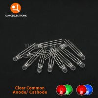 50pcs F5 5MM Round Clear / Fog Two Color Common Anode / Cathode LED Red &amp; Green Red &amp; Blue Bi-Color 3 Pins Light Emitting Diode Electrical Circuitry P