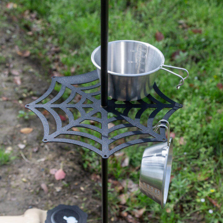 Outdoor camping folding light rack tray storage partition portable ...