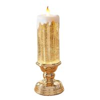 Rechargeable Colour Electronic LED Waterproof Candle With Glitter Colour Changing LED Water Candle M56