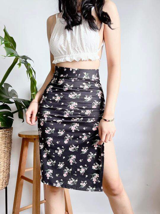 Floral hotsell skirt lazada