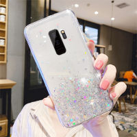 สำหรับSamsung Galaxy S9 Plus,แฟชั่นน่ารักGlitter Sparkle Star Spaceฟอยล์เคสโทรศัพท์TPUยางกันชนBlingเคสป้องกันปกหลังผู้หญิงสำหรับSamsung S9 +