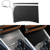 Carbon Fiber Center Control Storage Cupholder Cover Sticker For BMW 3 Series G20 G28 2019-2020 Interior Trim Car Accessories