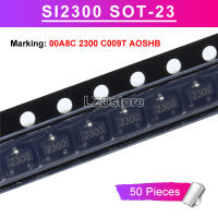 50ชิ้น SI2300 SOT23 SI2300DS SOT-23 SMD 3.6A/30V N-Channel MOSFET เครื่องหมาย00A8C 2300 C009T AOSHB A0SHB