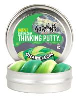 Crazy Aaron s Thinking Putty รุ่นเปลี่ยนสีตามอุณหภูมิ สีเขียว Chameleon กระปุกเล็ก ดินน้ำมันวิทยาศาสตร์ ไม่ใช่สไลม์ มี มอก. ไม่มีวันแห้ง ฝึกจินตนาการ