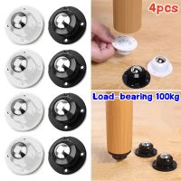 New 4Pcs Self Adhesive Caster Wheels Mini Swivel Wheels Stainless Steel Paste Universal Wheel 360 Degree Rotation Sticky Pulley