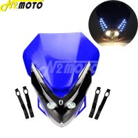 【New】12V 35W ไฟหน้ารถจักรยานยนต์ LED Vision ไฟหน้า Fairing Universal สำหรับ Honda Kawasaki Suzuki Yamaha Dual Sport Dirt Bike