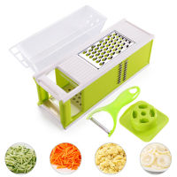 5 In 1 Multi-function Vegetable Cutter Shredders Slicers Fruit Potato Peeler Carrot Grater Kitchen Accessories With Drain Basket