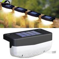 INSOUND Solar Light Outdoor Waterproof Solar Fence Lamp For Backyard Patio Deck Stair Handrail