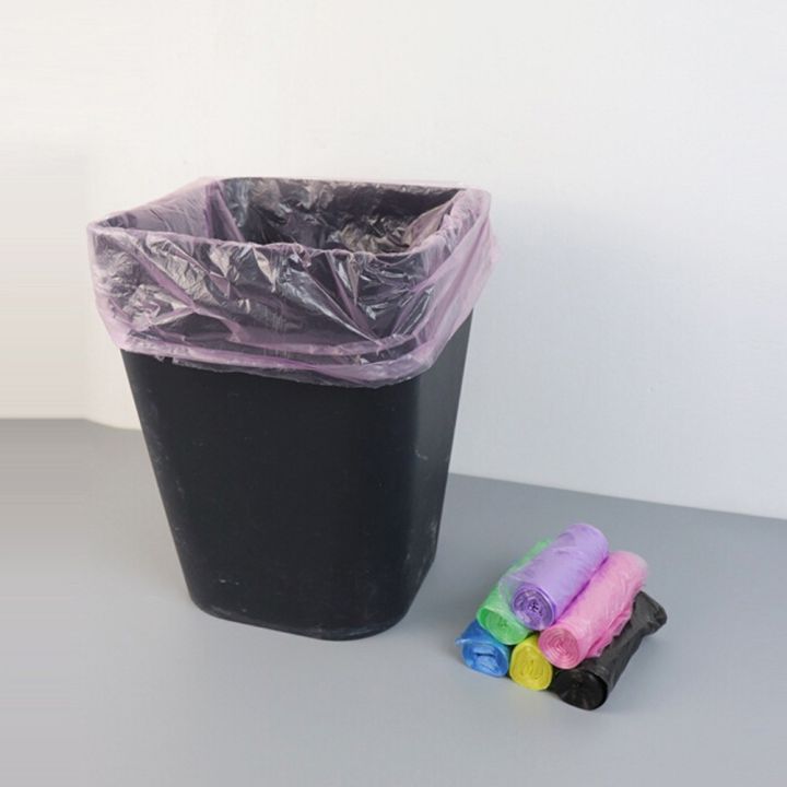 a-shack-livecity-ถุงขยะ5ม้วน100ชิ้นแบบใช้แล้วทิ้งสำหรับใช้ในครัวเรือนถุงตาข่ายใส่ของที่เก็บเครื่องครัว
