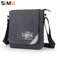 Simu Canvas Man Bag Famous Designer Vintage Male Single Shoulder Bag Daily Carry Messenger Bags School Crossbody Bag 25*9*30cm