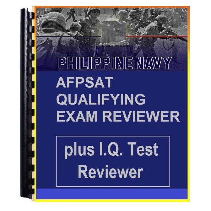 Philippine Navy AFPSAT Qualifying Exam Reviewer Plus I.Q. | Lazada PH