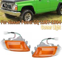 PMFC For Nissan Patrol GQ 1987 1994 Left Right LED Turn Signal Corner Light Side Marker Indicator Light Parking Front Light