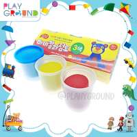 Playground สื่อการเรียนรู้ แป้งโดเกาหลี แป้งโดว์ ดินปั้น ดินน้ำมัน ปลอดสารพิษ เหมาะสำหรับเด็กอายุ 1 ปีขึ้นไป